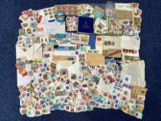 Stamp Interest - Box of stamps. Completely unsorted as received from a charity auction.