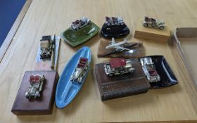 Nine Unboxed Matchbox 'All that Glitters' Models Of Yesteryear Lesney Giftware/Souvenirs, including: