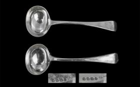 George lV Pair of Fine Quality Sterling Silver Small Ladles by Charles Eley, hallmarked London 1827,