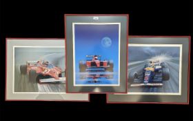 F1 Print Interest. 3 * Limited edition prints by Arthur Benjamin comprising ''Gilles'', Nigel