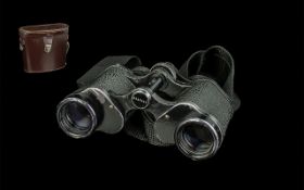 Carl Zeiss Binoculars, Carl Zeiss Binoculars 8 x 30 w Multi Coated In Fitted Case.