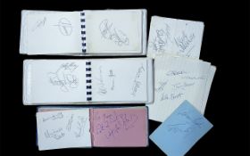 Football Autographs in Three Albums comprising hundreds collected mainly in the 1970s-80s, many