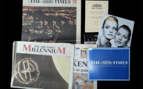 The Times Millennium Edition Book, and papers. A century in photographs.