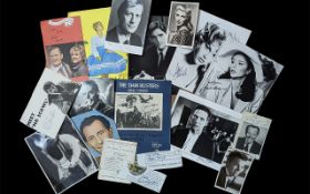 Film Star Autographs on Photos and Pictures, a superb collection of great stars to include Peter
