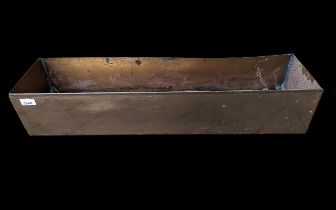 Vintage Copper Planter measures 32'' length x 8'' depth x 6'' height.