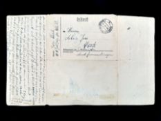 World War II Interest - German Military Field Post Letter, to Herrn Alois Joos from Jag(er) Disch.