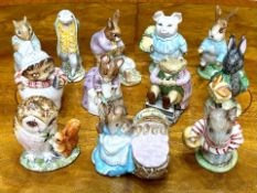 Collection of 12 Beswick Beatrix Potter Figures, comprising Peter Rabbit, Hunka Munka, Little