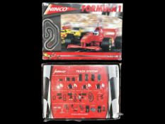 Ninco Formula 1 Slot Racing Set, Reference Number 20106. An as new unopened set in worn box.