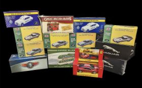 Quantity of Atlas Die Cast Models, all boxed, including Blackpool Balloon Tram, Jaguar E-Type,