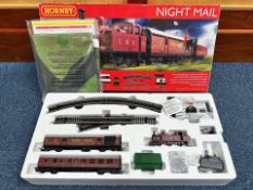 Hornby Night Mail Train Set, boxed, as new.