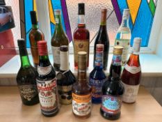 Drinker's Interest - 12 Bottles of Mixed Wine & Liqueurs,