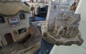 Large Collection of Lilliput Lane Cottages, churches, pubs, etc. All unboxed. Approx. 25, idea for