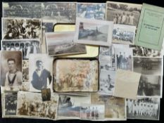 Collection of Postcards & Photographs, from the early 20th century, interesting lot, Contained in St