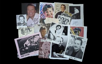 Pop Music Autographs on Pages/ Sheet Music/ Pictures Etc., top names noted include P J Proby, Jackie