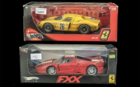 Racing Car Interest - Hot Wheels Model Ferrari 250 LM model racing car , and a Limited Edition Hot