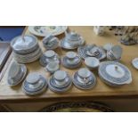 Wood & Sons 'Saracen' Dinner & Tea Service, Alpine White Ironstone, comprising tureens, plates,