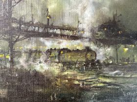 Graham Hedges Oil on Canvas Painting dep