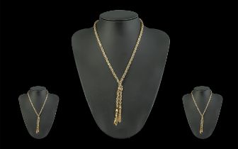 A Superb Quality 9ct Two Tone Gold Neckl
