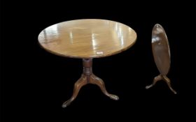 A 19th Century Mahogany Tilt Top Table o