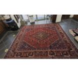Large Persian Joshagen Carpet, in rich r