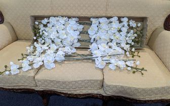 Florist Interest - Box of 20 Single Stem Silk Orchids, ideal for flower arranging, wedding