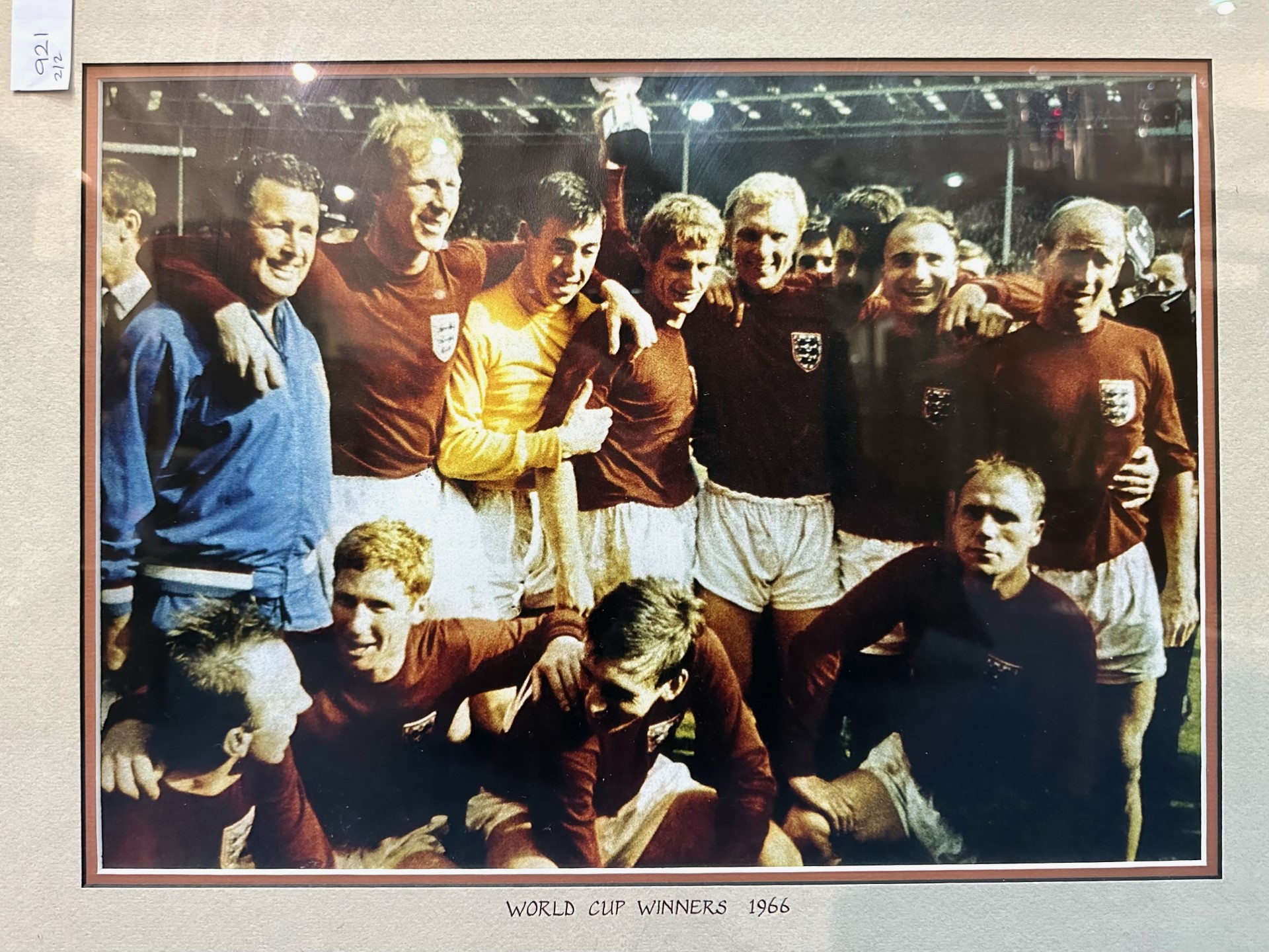 Football Interest - Two Framed Photographs, one of the 1966 World Cup Winners, and one of several - Image 2 of 3