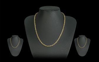 A Fine Quality 9ct Gold Necklace / Chain of Expensive Design. Marked 9ct. Weight 23.3 grams.
