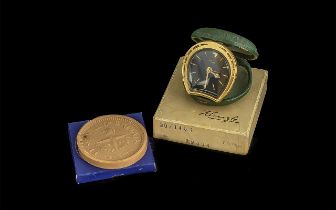 1951 Festival of Britain Boxed Soap, together with Kienzle Clock in the form of a horseshoe, in