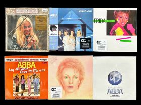 ABBA Interest. Collection of LP Records, Includes ABBA Voulez-vous back to black Record (
