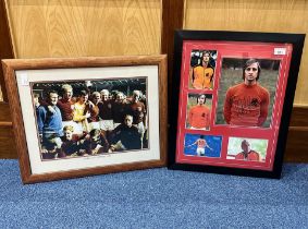 Football Interest - Two Framed Photographs, one of the 1966 World Cup Winners, and one of several