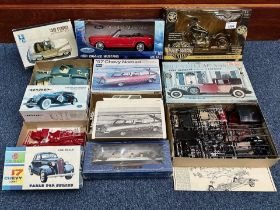 Collection of Die Cast Models including Harley Davidson, 1864 Mustang, Titanic, together with four