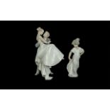 Lladro Figure Group of Bride & Groom, measures 12'' high, Lladro figure group No. 8029 'The Happiest