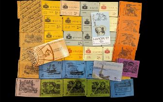 Stamp Interest - Collection of Mostly GB Stocked Stamp Books. Mostly pre-decimal. Around 50 in