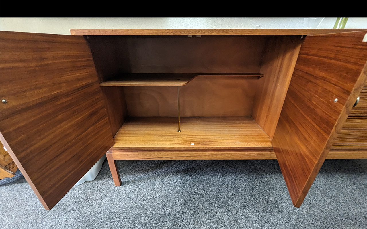 Stylish Teak Sideboard, with two cupboards and four drawers, measures 176 cm length, 43 cm depth and - Image 2 of 3