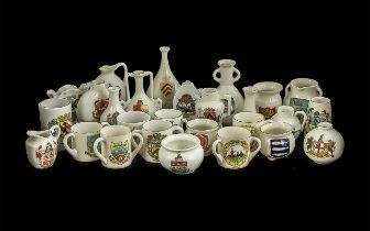 Crest Ware Interest. Good Collection of Crest Ware, Various Subjects. Approx 25 In Total. Overall In