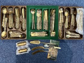 Canteen of Golden Bronze Cutlery, made in Thailand for Castle, complete set would make ideal