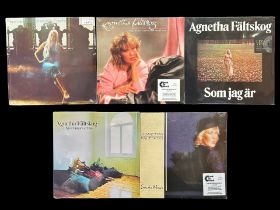 ABBA Interest. Collection of LP Records, Includes Agnetha Faltskog Som Jag Ar ( sealed ) Agnetha