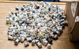 A Large Collection of Ceramic Thimbles,