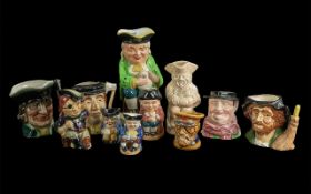 Collection of Toby Jugs, assorted sizes,