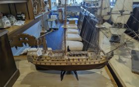 Scratch Built Three Mast Galleon and rig