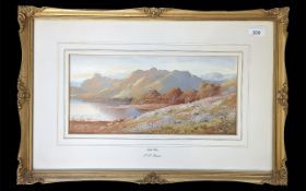 J A Jameson Watercolour 'Loch Etive', si