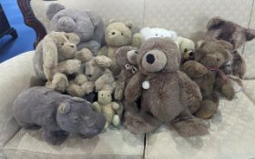 Collection of Assorted Teddy Bears, including Steiff 'Bobby', and an assortment of mainly Gund bears