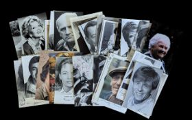 Film, TV Autographs - All Signed Postcard Size Photos, Includes Rhonda Fleming, Anna Quayle,