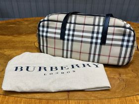 Burberry Handbag, genuine article from Burberry's store. Traditional Burberry House check, in