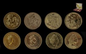 Royal Mint Ltd Edition Britannia Design Queen Elizabeth II One Ounce Gold Bullion Collection Four