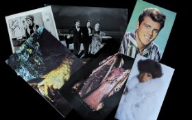 Pop Music Autographs on Photos, Programmes etc. Superb Signed Items, Stars Includes George Michael (