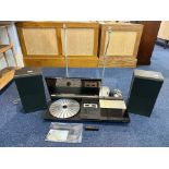 Bang & Olufson Beocenter 2200, complete with record deck, casette, radio, two x B & O Speakers,