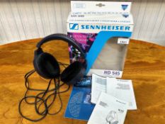 Sennheiser HD 545 Headphones, boxed with instructions.