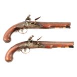 Pair of flintlock pistols