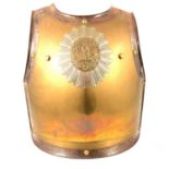 French Second Empire Officer’s brass covered breast and backplate